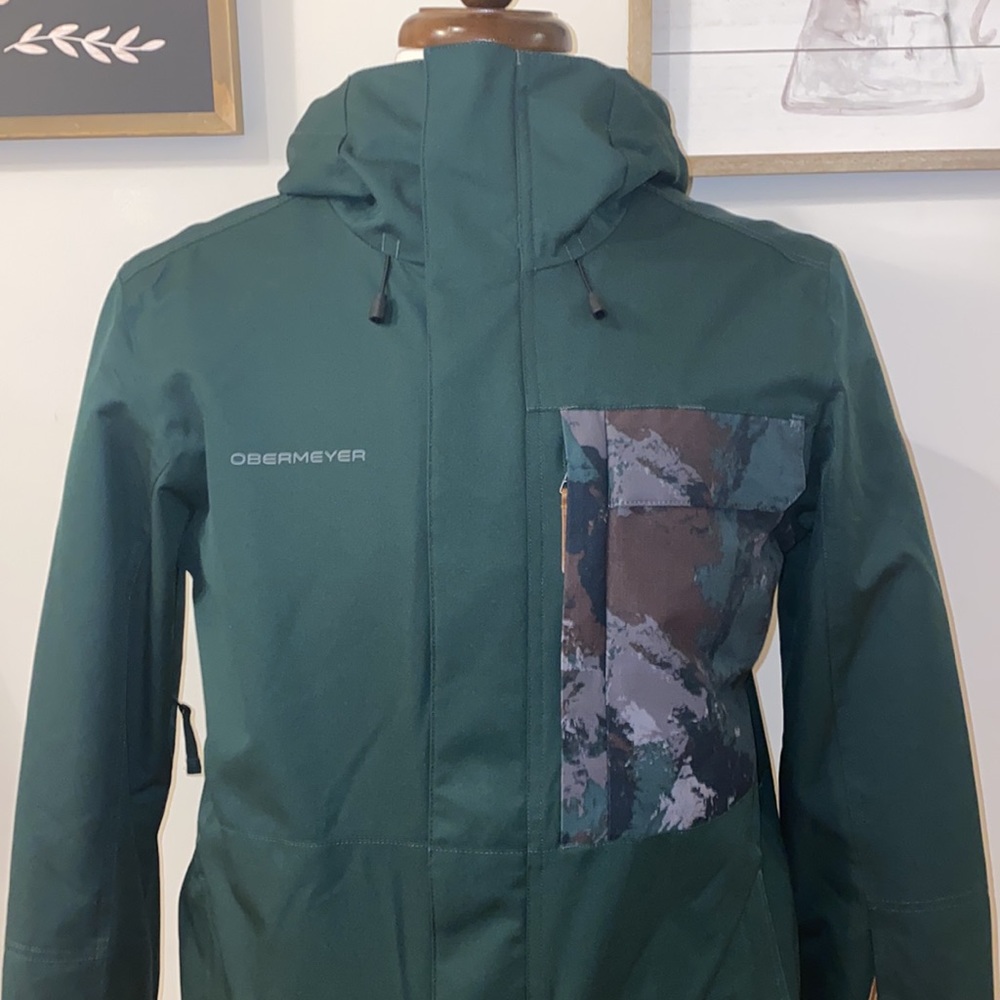 NWT!! Obermeyer Insulated Ski / Snowboard Jacket Night Ops Mens Size Sma… - Picture 6 of 15